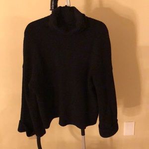 Oak + Fort - Black Turtleneck Sweater